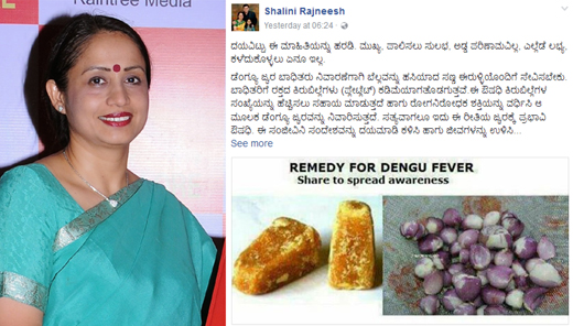 Shalini rajaneesh dengue remidy